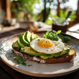 Avocado toast with Egg