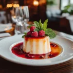 Italian Panna Cotta With Berry Coulis