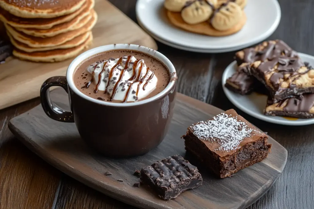 Breakfast Table With Spiced Hot Chocolate