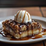 Delicious Cake Mix Cobbler With Ice Cream