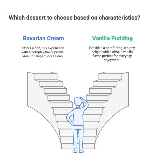 Is Bavarian Cream The Same As Vanilla Pudding Desserts Characteristics