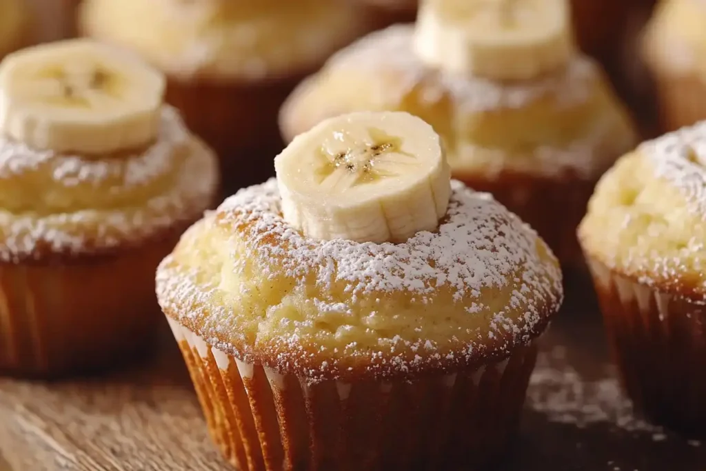 Freshly baked Pumpkin Banana Muffins.