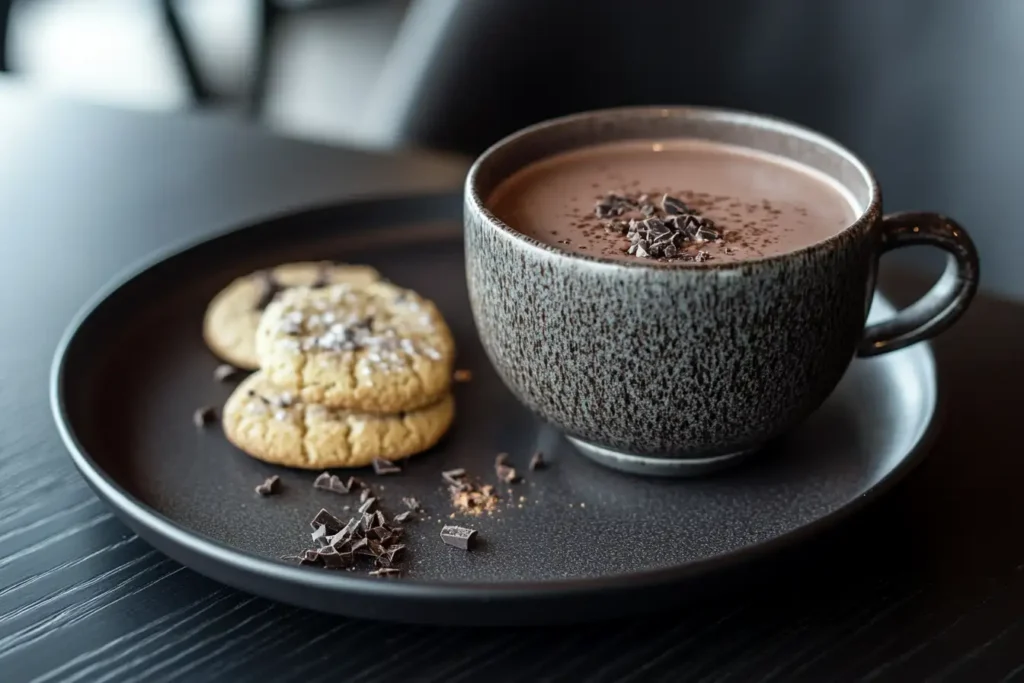 Hot Chocolate With Cookies